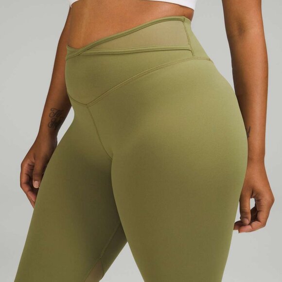 Lululemon Women's Nulu and Crisscross Mesh Stirrup Tight - Green - Picture 3 of 10